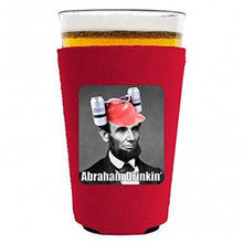 Load image into Gallery viewer, Abraham Drinkin' Pint Glass Coolie