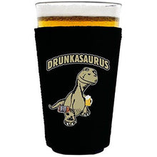 Load image into Gallery viewer, Drunkasaurus Pint Glass Coolie