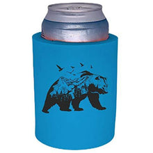 Load image into Gallery viewer, Mountain Bear Thick Foam "Old School" Can Coolie