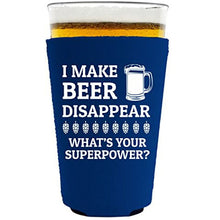 Load image into Gallery viewer, I Make Beer Disappear Pint Glass Coolie