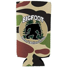 Load image into Gallery viewer, Bigfoot Doesn't Believe In You Slim 12 oz Can Coolie