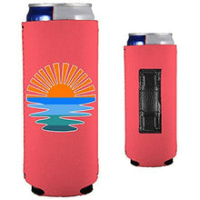 Load image into Gallery viewer, Retro Sunset Magnetic Slim Can Coolie