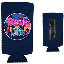 Load image into Gallery viewer, Beach Life Magnetic Slim Can Coolie