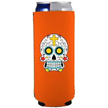 Load image into Gallery viewer, Sugar Skull Slim Can Coolie