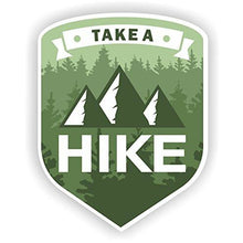 Load image into Gallery viewer, vinyl sticker with take a hike design