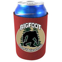 Load image into Gallery viewer, Bigfoot Doesn't Believe In You Neoprene Collapsible Can Coolie
