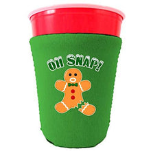 Load image into Gallery viewer, Oh Snap! Gingerbread Man Party Cup Coolie
