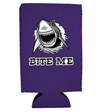 Load image into Gallery viewer, Bite Me Shark 16 oz Can Coolie