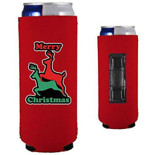 Load image into Gallery viewer, Merry Christmas Reindeer Humping Magnetic Slim Can Coolie