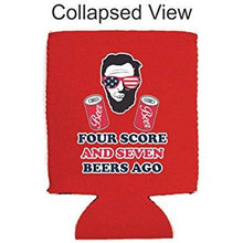 Load image into Gallery viewer, Four Score and Seven Beers Ago Can Coolie