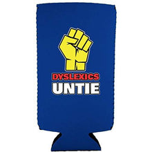 Load image into Gallery viewer, Dyslexics Untie Slim 12 oz Can Coolie