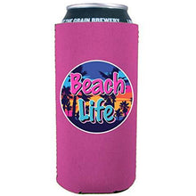 Load image into Gallery viewer, Beach Life 16 oz Can Coolie