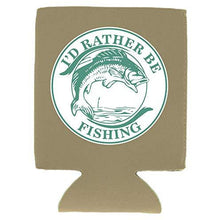 Load image into Gallery viewer, I'd Rather Be Fishing Can Coolie