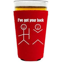 Load image into Gallery viewer, I've Got Your Back Pint Glass Coolie