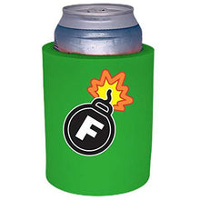 Load image into Gallery viewer, F Bomb Thick Foam "Old School" Can Coolie