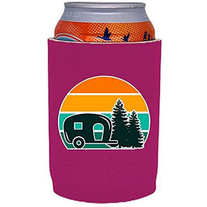 Retro Camper Full Bottom Can Coolie