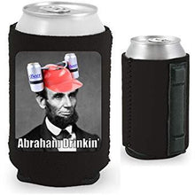 Load image into Gallery viewer, Abraham Drinkin' Magnetic Can Coolie