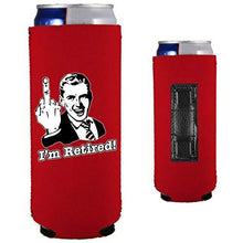 Load image into Gallery viewer, I'm Retired Magnetic Slim Can Coolie
