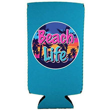 Load image into Gallery viewer, Beach Life Slim 12 oz Can Coolie