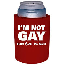 Load image into Gallery viewer, I'm Not Gay Thick Foam Can Coolie