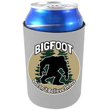 Load image into Gallery viewer, Bigfoot Doesn't Believe In You Neoprene Collapsible Can Coolie