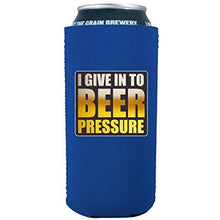 Load image into Gallery viewer, 16oz can koozie with funny beer pressure design