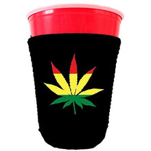 Load image into Gallery viewer, Rasta Leaf Party Cup Coolie
