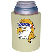 Load image into Gallery viewer, Bald Eagle Mullet Thick Foam "Old School" Can Coolie