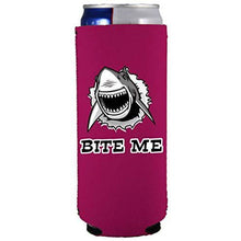Load image into Gallery viewer, Bite Me Shark 12 oz Can Coolie