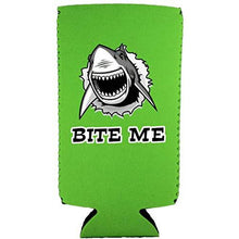 Load image into Gallery viewer, Bite Me Shark 12 oz Can Coolie