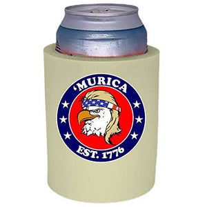 Murica 1776 Thick Foam"Old School" Can Coolie
