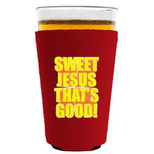 Load image into Gallery viewer, Sweet Jesus Thats Good Pint Glass Coolie