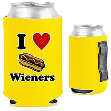 Load image into Gallery viewer, I Love Wieners Magnetic Can Coolie