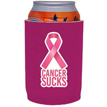 Load image into Gallery viewer, Cancer Sucks Full Bottom Can Coolie