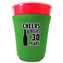 Load image into Gallery viewer, Cheers & Beers to 30 Years Party Cup Coolie