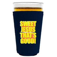 Load image into Gallery viewer, Sweet Jesus Thats Good Pint Glass Coolie
