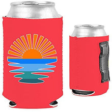 Load image into Gallery viewer, Retro Sunset Magnetic Can Coolie
