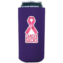 Load image into Gallery viewer, Cancer Sucks 16 oz. Can Coolie