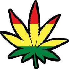 Load image into Gallery viewer, Rasta Leaf Vinyl Sticker