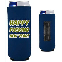 Load image into Gallery viewer, Merry Fucking Christmas and Happy Fucking New Year Magnetic Slim Can Coolies