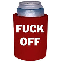 Load image into Gallery viewer, Fuck Off Thick Foam"Old School" Can Coolie