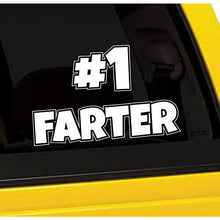 Load image into Gallery viewer, #1 Farter Vinyl Sticker