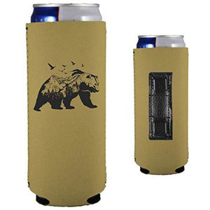 Mountain Bear Magnetic Slim Can Coolie