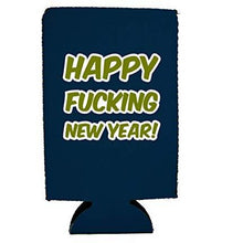 Load image into Gallery viewer, Merry Fucking Christmas Happy Fucking New Year 16 oz. Can Coolie