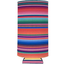 Load image into Gallery viewer, Serape Pattern Slim Can Coolie
