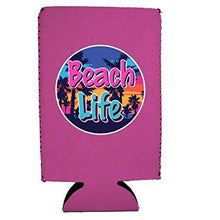 Load image into Gallery viewer, Beach Life 16 oz Can Coolie