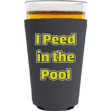 Load image into Gallery viewer, I Peed in the Pool Pint Glass Coolie