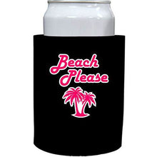 Load image into Gallery viewer, Beach Please Thick Foam"Old School" Can Coolie