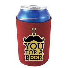 Load image into Gallery viewer, I Mustache You For A Beer Can Coolie