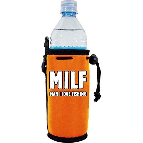 orange water bottle koozie with 